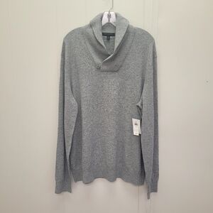 Banana Republic Factory Pullover Speckled Shawl Collar Sweater